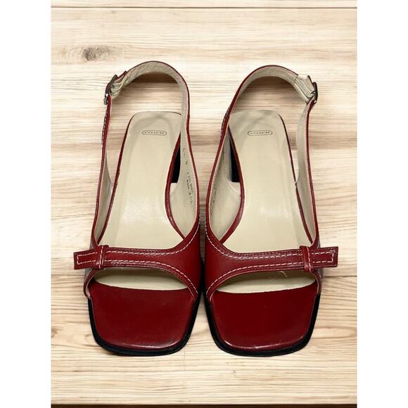 NWOT Vintage Coach J234 Nora Open Toe Sling Back Shoes - Size 6.5 B - Picture 3 of 9